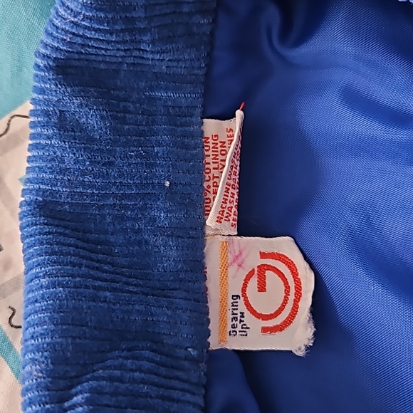 Vintage Courduroy Snap Button Blue Vest - Picture 6 of 6